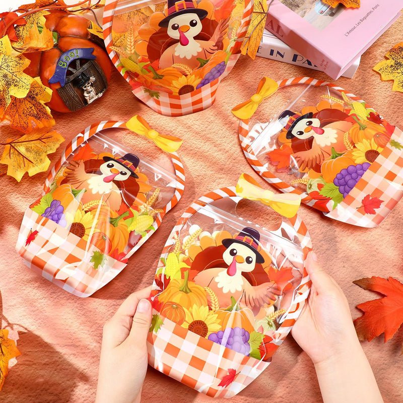 Bunny Treat Bags | Plastic Candy Gift Bags with Handle - Hartwella