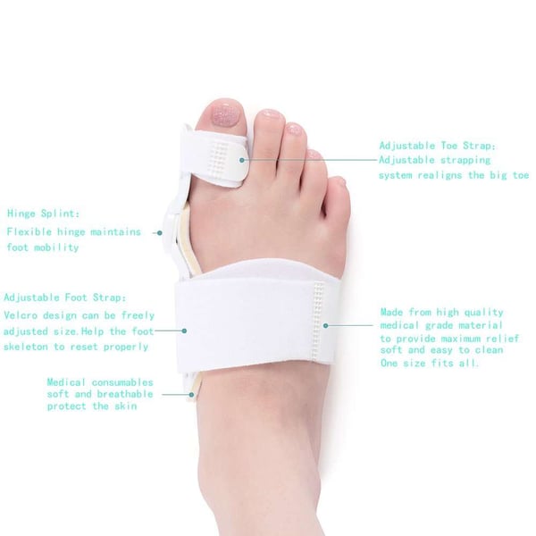 Buno Bunion Corrector | Adjustable Fit, Soft Fabric - Hartwella