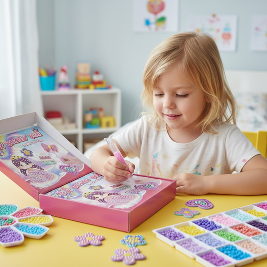 Buzzy Bead Craft Kit | Creative DIY Set for Kids, Non-Toxic - Hartwella