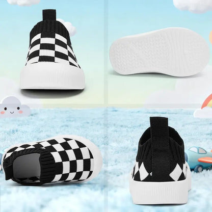 Cali Toddler Shoes | Checkered Slip - On Design - Hartwella