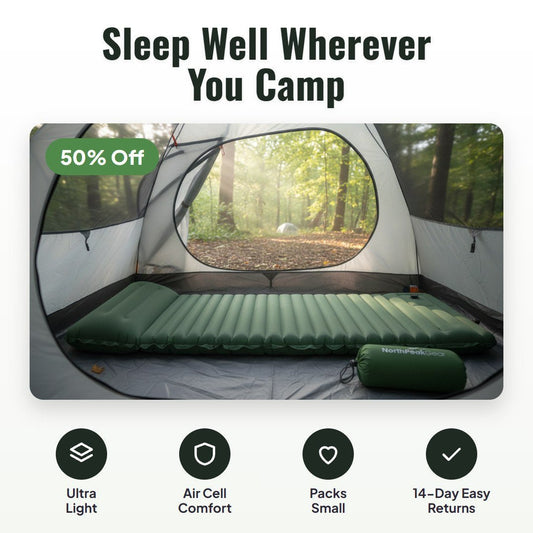 Campo™ Ultralight Inflatable Camping Mattress - Hartwella