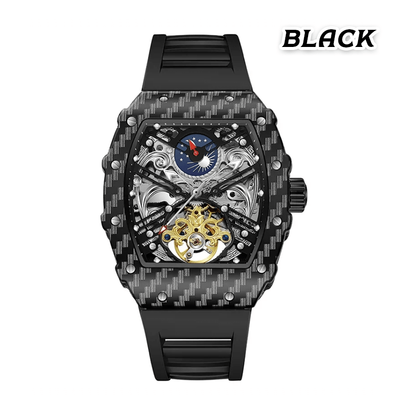 CarbonX Automatic Watch | Carbon Fiber, Waterproof - Hartwella