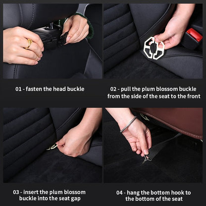 Caro Back Seat Organizer | Waterproof Leather, Foldable Table - Hartwella