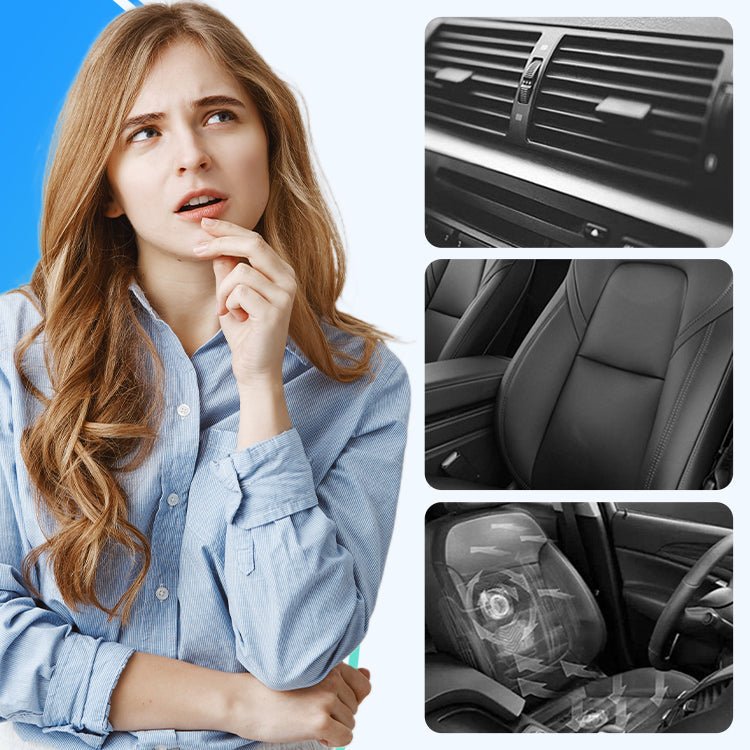 Caro Car Seat Fan | Dual-Turbine, USB Rechargeable, Adjustable Airflow - Hartwella