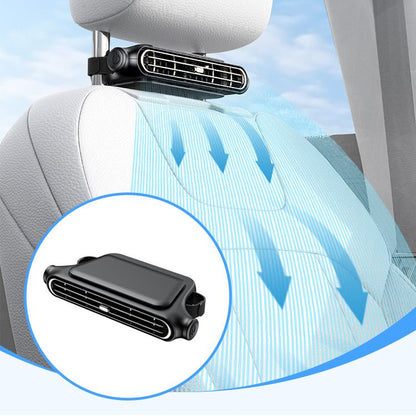 Caro Car Seat Fan | Dual-Turbine, USB Rechargeable, Adjustable Airflow - Hartwella