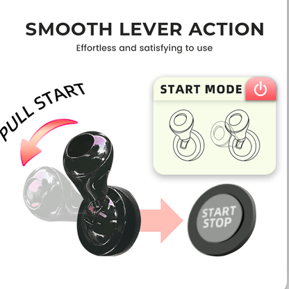 Caro One - Button Start Lever | Ergonomic Grip, Durable Alloy - Hartwella