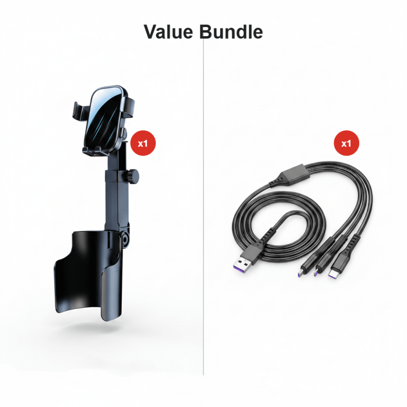 Caro Phone Mount | 360° Adjustable, Strong Magnetic Grip - Hartwella