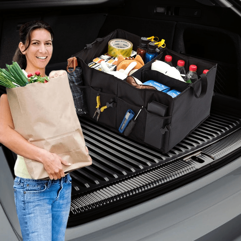 Caro Trunk Organizer | Large - Capacity, Collapsible Design for SUV - Hartwella