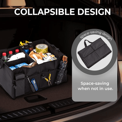 Caro Trunk Organizer | Large - Capacity, Collapsible Design for SUV - Hartwella