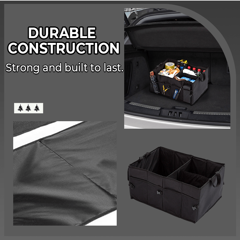 Caro Trunk Organizer | Large - Capacity, Collapsible Design for SUV - Hartwella