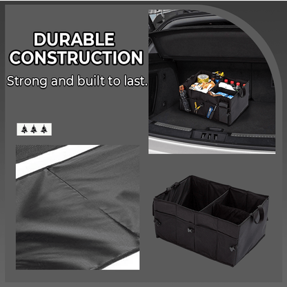 Caro Trunk Organizer | Large - Capacity, Collapsible Design for SUV - Hartwella