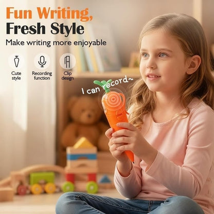 Caro Voice Recorder Pen | 60 - Second Audio Recording, Fun Design - Hartwella