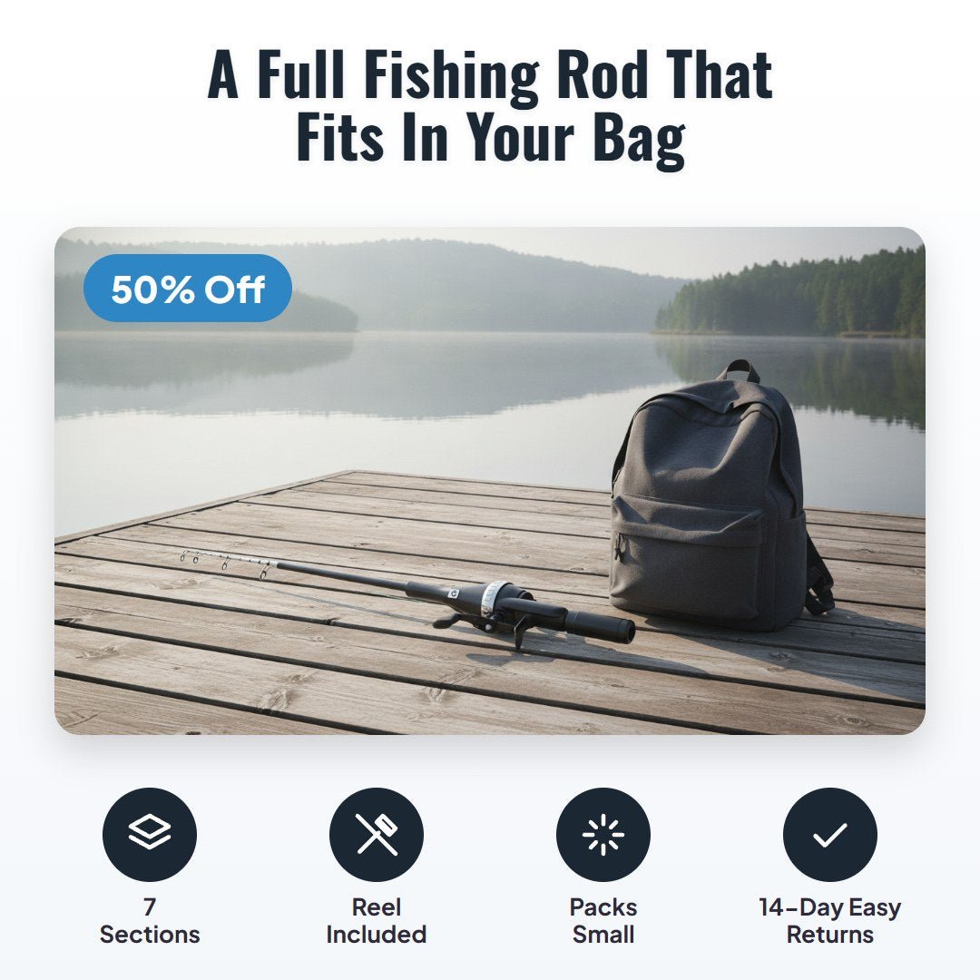 Castro™ Foldable Telescopic Fishing Rod