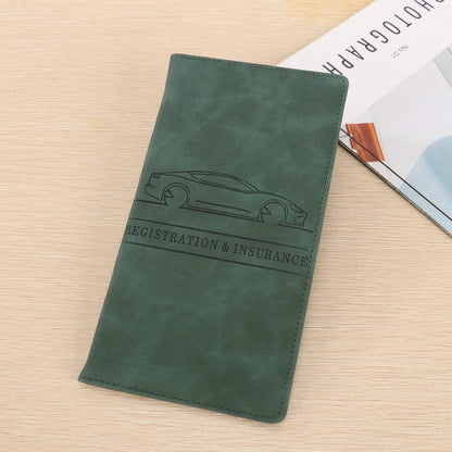 Cavo Auto Registration Holder | Magnetic Closure, Durable PU Material - Hartwella