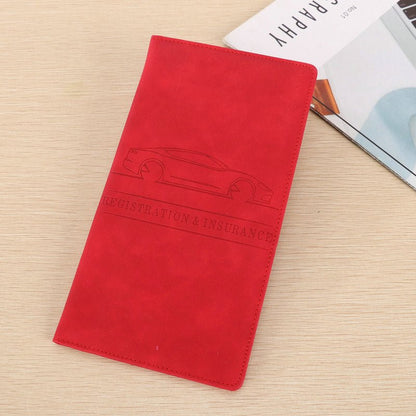 Cavo Auto Registration Holder | Magnetic Closure, Durable PU Material - Hartwella