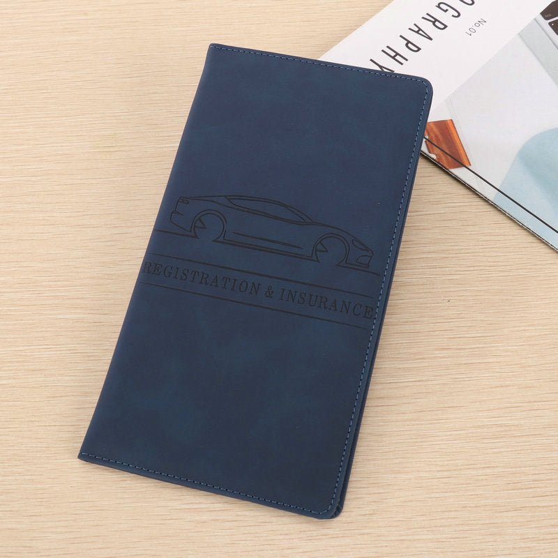 Cavo Auto Registration Holder | Magnetic Closure, Durable PU Material - Hartwella