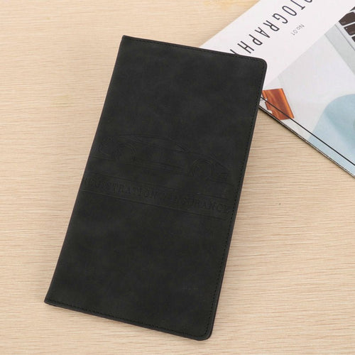 Cavo Auto Registration Holder | Magnetic Closure, Durable PU Material - Hartwella