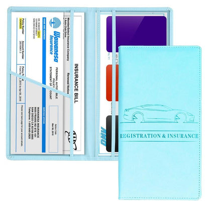 Cavo Auto Registration Holder | Magnetic Closure, Durable PU Material - Hartwella