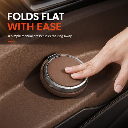 Cavo Car Cup Holder | Foldable, Premium Faux Leather, Clip-On Design - Hartwella