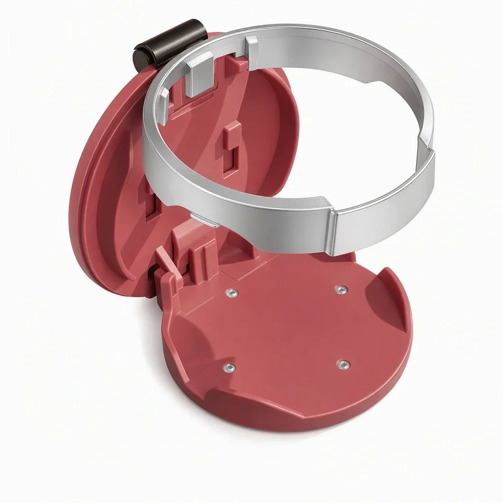 Cavo Car Cup Holder | Foldable, Premium Faux Leather, Clip-On Design - Hartwella