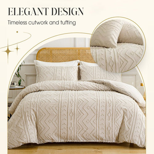 Celestial Bedding Set | Elegant Cutwork Design - Hartwella