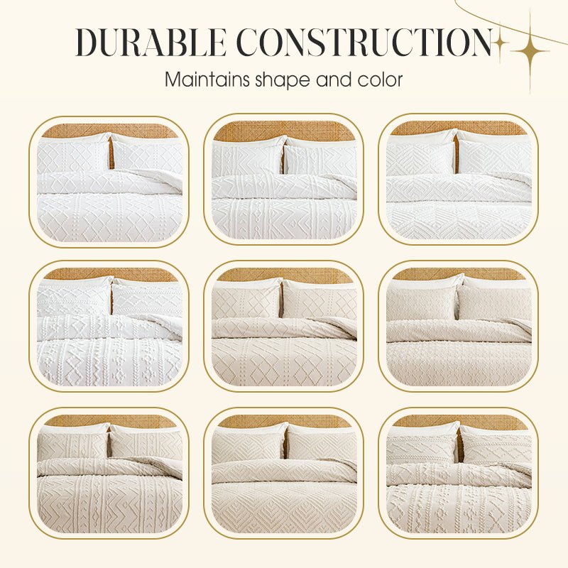 Celestial Bedding Set | Elegant Cutwork Design - Hartwella