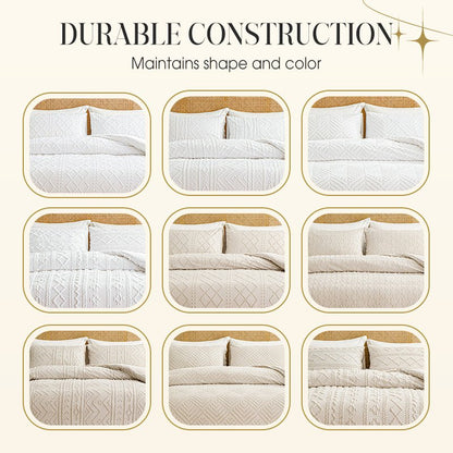 Celestial Bedding Set | Elegant Cutwork Design - Hartwella
