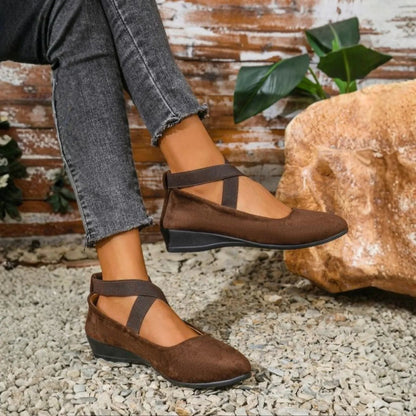 Celine Wedge Ballerina Shoes | Elegant Casual Design - Hartwella