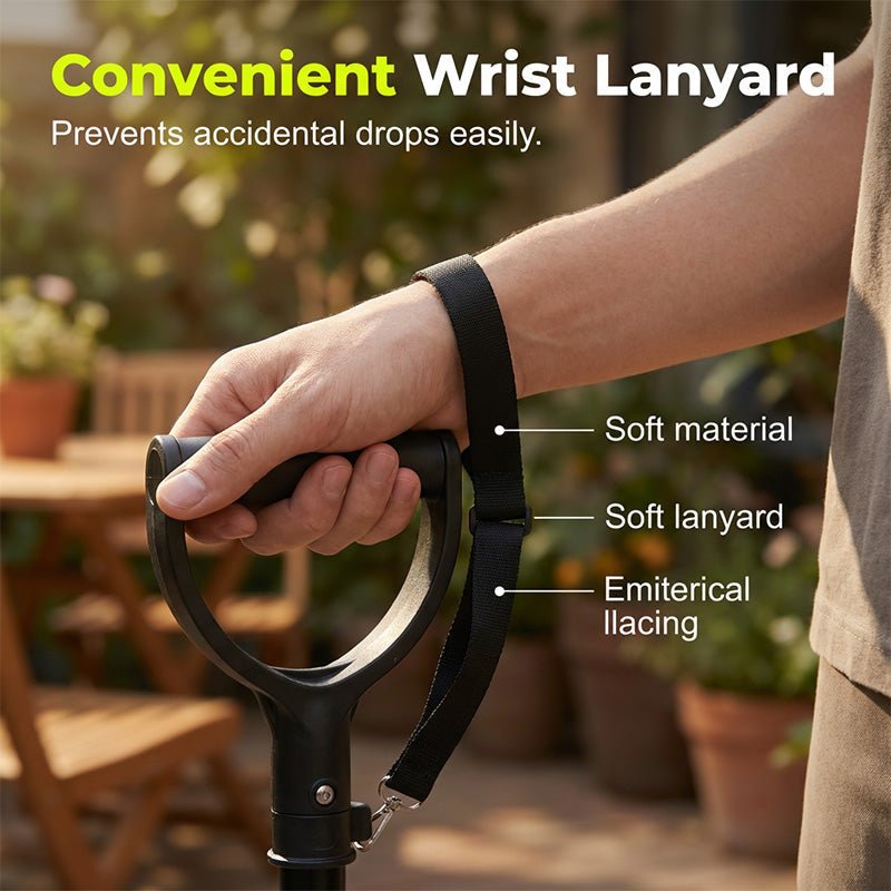 Centa Adjustable Cane | Lightweight Aluminum, Anti-Slip Base - Hartwella