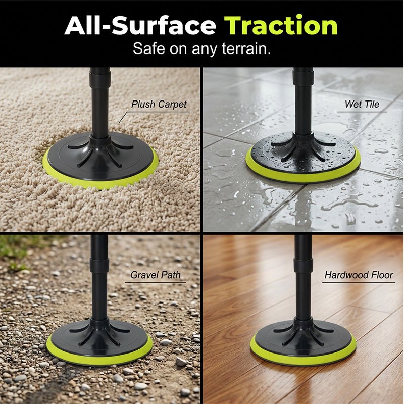 Centa Adjustable Cane | Lightweight Aluminum, Anti-Slip Base - Hartwella