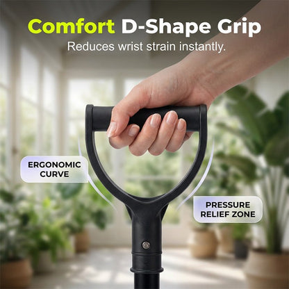 Centa Adjustable Cane | Lightweight Aluminum, Anti-Slip Base - Hartwella