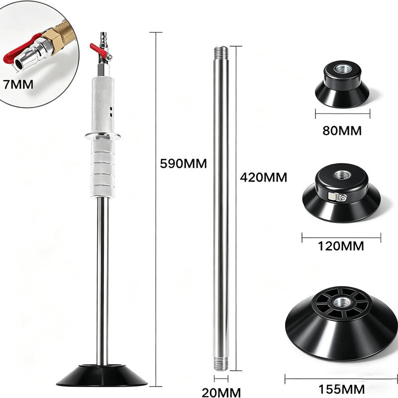 Cento Dent Puller | Aluminum Handle, Suction Cup for Auto Body Repair - Hartwella