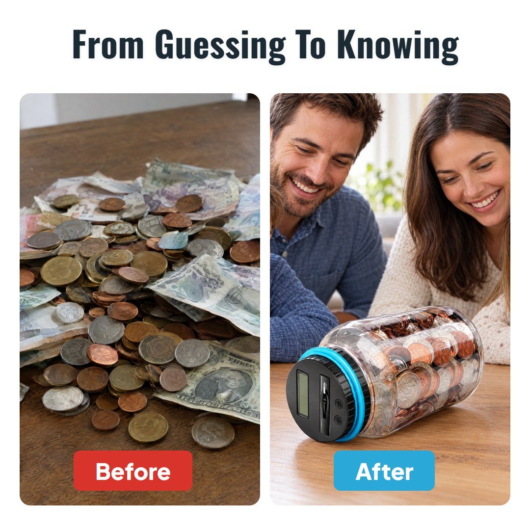 Centy™ Digital Coin Counting Money Jar