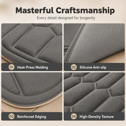 Certa Car Seat Cushion | Seaweed Fiber, Ergonomic Latex Core, Universal Fit - Hartwella