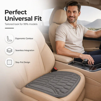 Certa Car Seat Cushion | Seaweed Fiber, Ergonomic Latex Core, Universal Fit - Hartwella