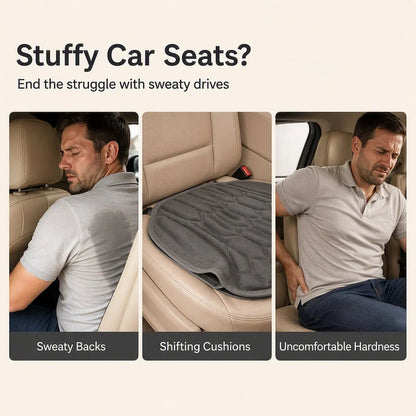 Certa Car Seat Cushion | Seaweed Fiber, Ergonomic Latex Core, Universal Fit - Hartwella