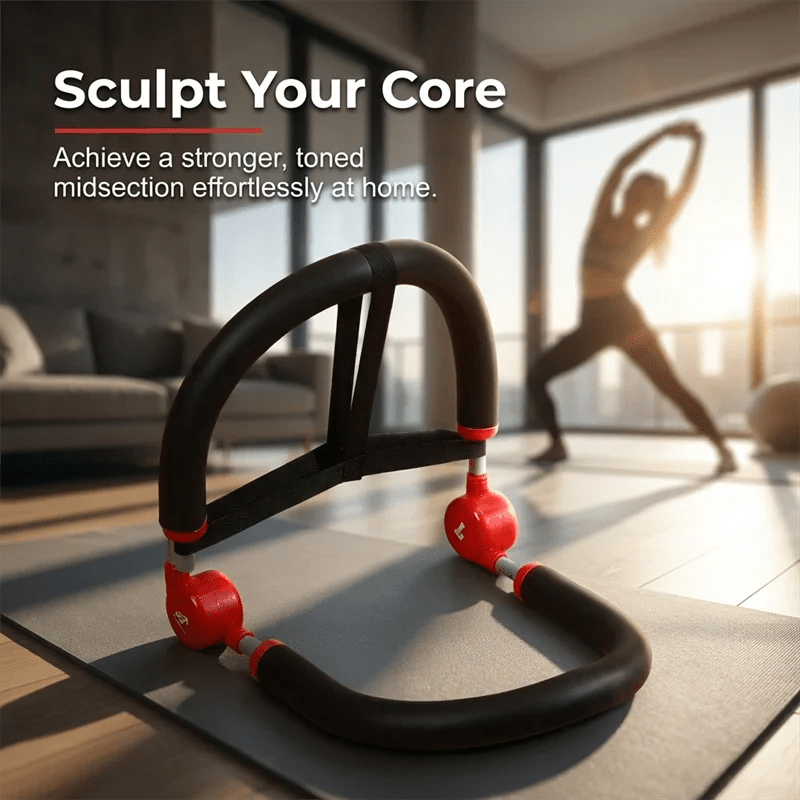Certo Core Sit-Up Machine | Steel Frame, Foam Padding, Multifunctional Home Gym Equipment - Hartwella