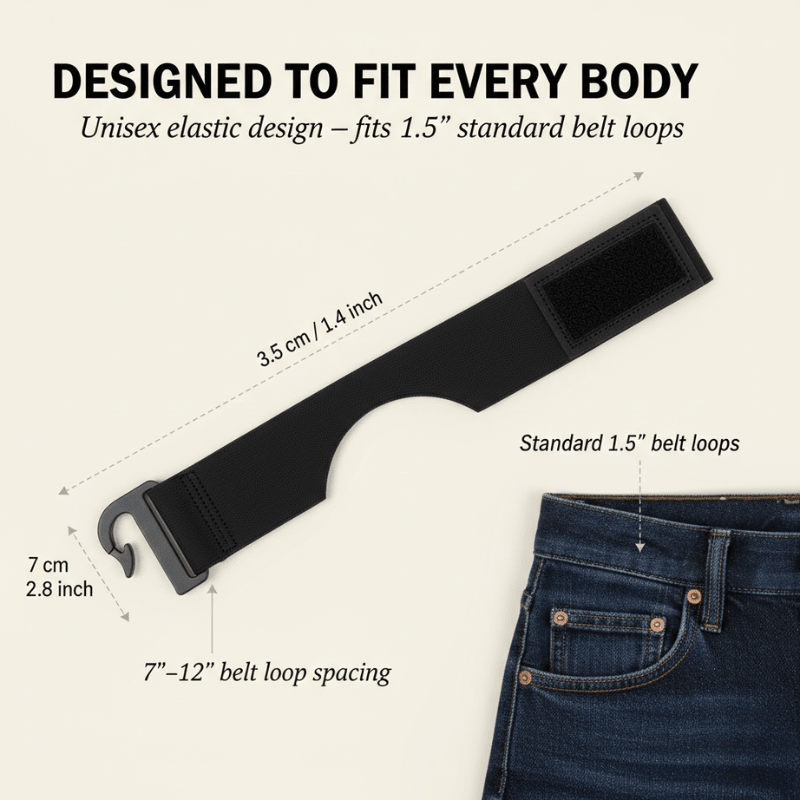 Cintova Comfort Belt | No-Buckle, Tactical Hook Design - Hartwella