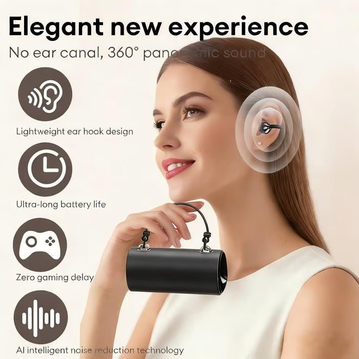 Clara Clip - On Headphones | Wireless, Lightweight Design - Hartwella