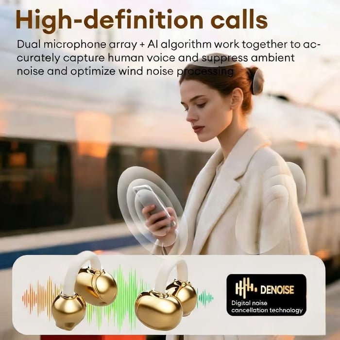 Clara Clip - On Headphones | Wireless, Lightweight Design - Hartwella