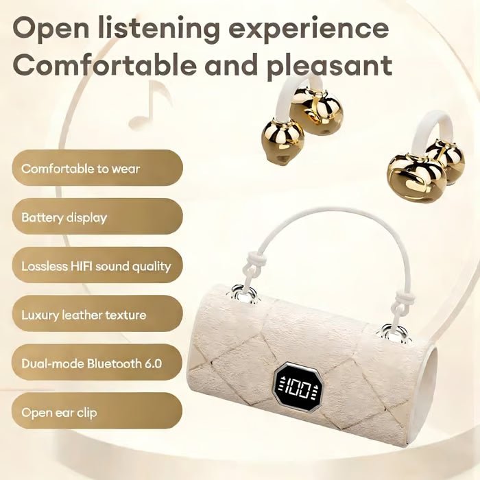 Clara Clip - On Headphones | Wireless, Lightweight Design - Hartwella