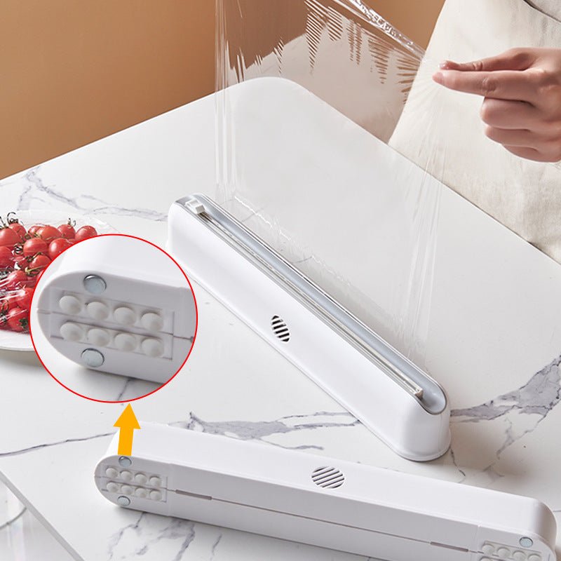 Clea Cutter | ABS Kitchen Dispenser, Effortless Cling Film Cutting - Hartwella