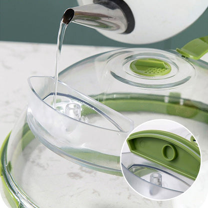 Clea Microwave Cover | Water Steamer with Handle, Prevents Splatter - Hartwella
