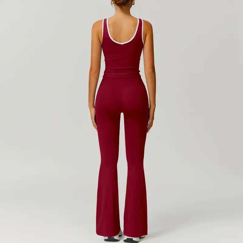Cleo Activewear Set | Premium Stretch Fabric, Matching Workout Set in Pink - Hartwella