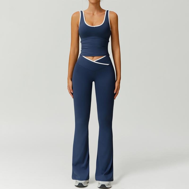 Cleo Activewear Set | Premium Stretch Fabric, Matching Workout Set in Pink - Hartwella
