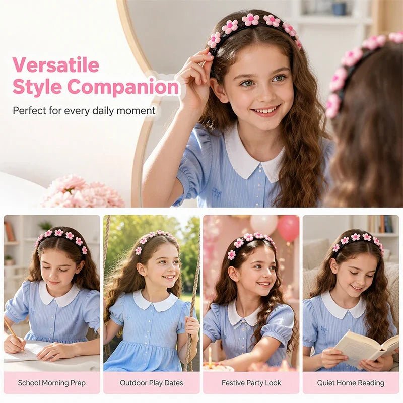 Cleo Cartoon Hairband | Acrylic, Stretchable Fit for Girls - Hartwella