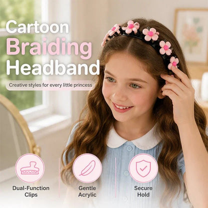 Cleo Cartoon Hairband | Acrylic, Stretchable Fit for Girls - Hartwella
