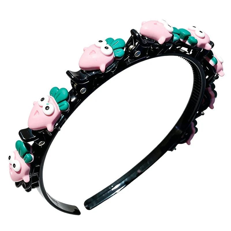 Cleo Cartoon Hairband | Acrylic, Stretchable Fit for Girls - Hartwella