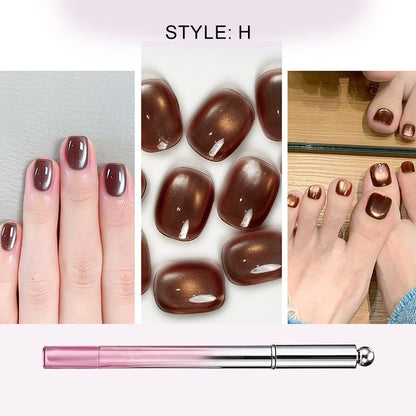 Cleo Cat Eye Nail Gel Pen | 6 - in - 1 Magnetic Formula - Hartwella