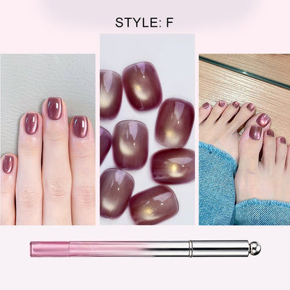 Cleo Cat Eye Nail Gel Pen | 6 - in - 1 Magnetic Formula - Hartwella
